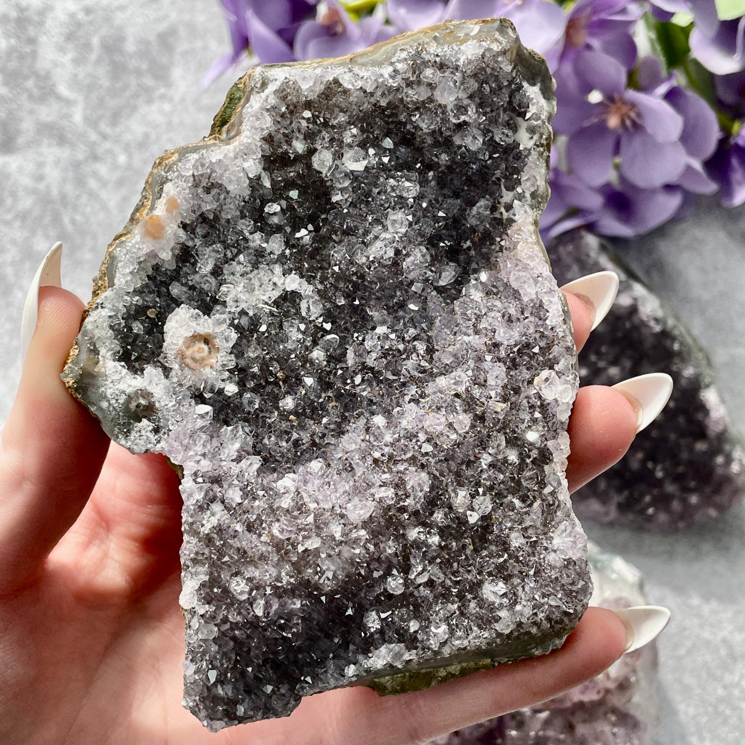 Amethyst Cluster MED - 1pc Amethyst Cluster MED - 1pc